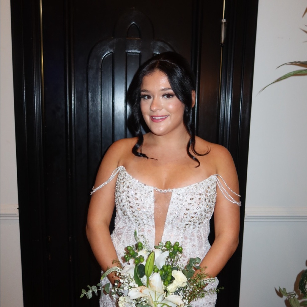 Portia and Scarlett White Beaded Mini Dress